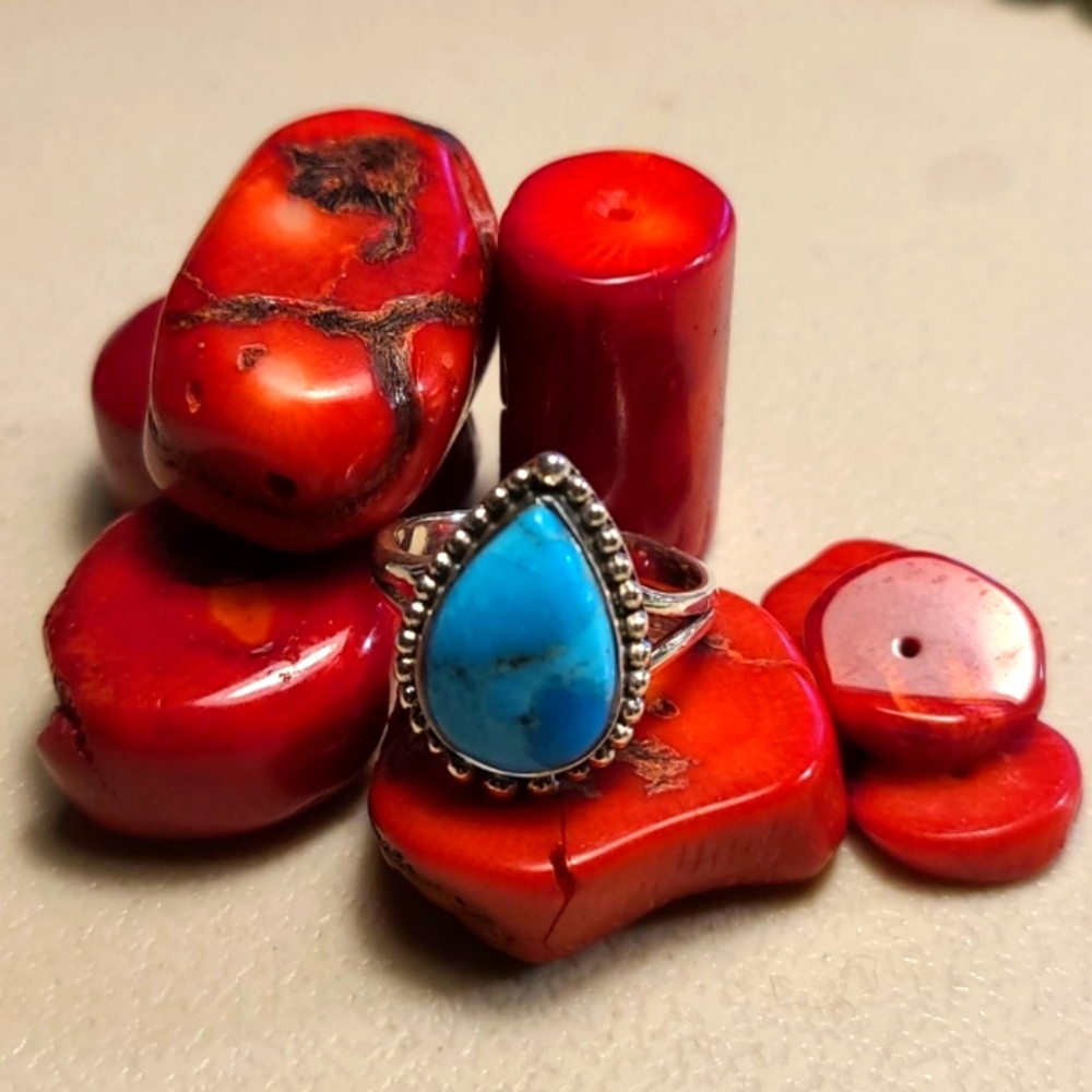 STERLING/TURQUOISE RING